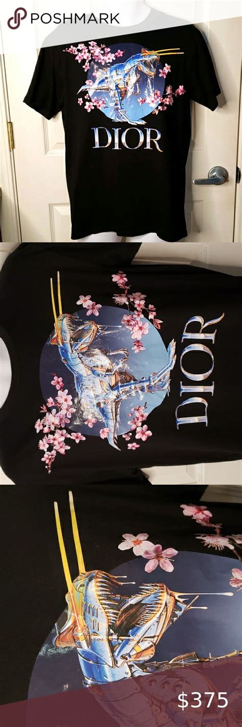 dior dinosaur|sorayama tyrannosaurus cherry blossom shirt.